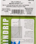 Micro Spray Jet Drip Emitter With 10 To 32 Threaded Inlet packaged in green with blue emitters visible