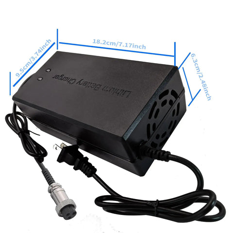 58.8V 4A Ebike Battery Charger For 52V Packs 14S 50V To 52V LiIon With GX16 3 Prong Plug Compatible With Apollo Phantom Explore Ghost Pro Yume Y10 VSETT 9 Not For 9 Plus Zero 8X 10X And More