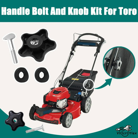 Heavy Duty 92-2260 Handle Knob And Screw Bolt Washers Kit For Toro Powerlite Snowblowers And Walking Lawnmowers Super Durable Replacement Part To Fix Locking Bolts Fast on mower handle