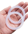 8 Pack Food Grade Silicone Gasket Rings For Aluminum Stovetop Coffee Makers 6 Cup Moka Express Dama Replacement Seal Set Better Than Rubber