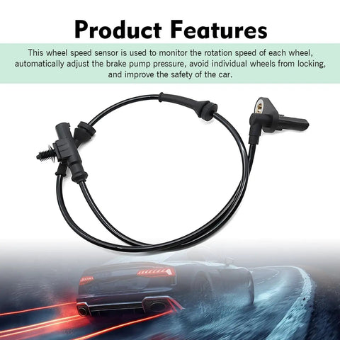 Straight Swap Rear Abs Wheel Speed Sensor Plug And Play Anti Lock Brake Sensor 3630050U2010 for Heyue models, flexible cable and durable connectors.