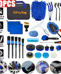 Gonna Love This Forty Piece Auto Detailing Kit For Cars Straight Up Pro Grade Wash Set Compatible With Tesla Model 3 S X Y Cybertruck Lint Free Towels Keep It Fresh Clean All Year Round - 40 piece kit includes various cleaning tools and microfiber pads.