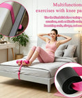 Pink Nordic Curl Strap With Pad For Home Workouts Compatible With Nordstick Built Tough Holds 420 Pounds in bedroom setup
