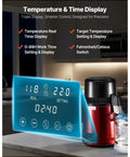 Premium Countertop Water Distiller With Four Liter Capacity And 1750 Watt Powerhouse temperature and time digital display.
