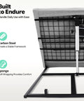 Heavy Duty Electric Lifting Backrest With Adjustable Angle For Hospital Beds structure showing carbon steel framework and sponge cushioning.