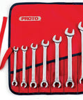 7 Piece Flare Nut Wrench Set With Satin Finish For Corrosion Resistance And Slip Resistant Grip, wrenches in red pouch