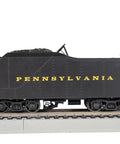K4 Four Six Two Pacific Locomotive With Dope DCC WOWSound PRR 612 coal tender side view on HO scale railroad track.