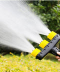 Adjustable Multi Head Nozzle Sprayer With Porous Six Hole Spray Head For Garden Lawn Farm Yard Watering Hose Sprinkler, spraying water