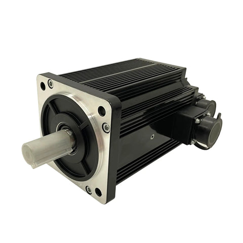 Straight Up Heavy Duty 3.8Kw Ac 220V Servo Motor And Driver Combo Cnc Control System Kit with aluminum heat sink.