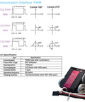 Two Pack 25Kg Digital RC Servo RDS3225 Waterproof High Torque Full Metal Gear Dual Shaft Servos with specifications and PWM chart