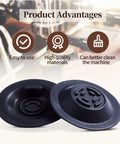 Two 54mm espresso backflush discs in black for Breville espresso machines.
