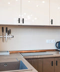Modern kitchen cabinets with 30 Pack Black Square Cabinet Knobs And Pulls 2 Inch Matte Black Single Hole Kitchen Handles