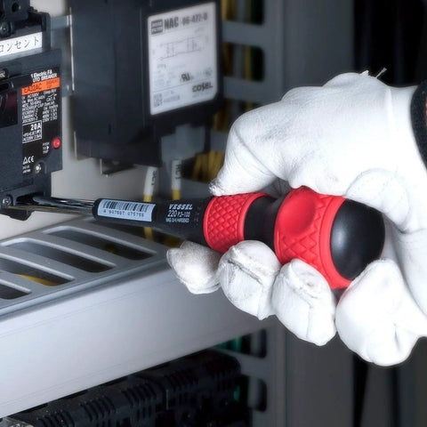 Ball Grip Screwdriver 4 Piece Set Built For Real World Tough Jobs Durable Comfort Grip used for electrical panel work