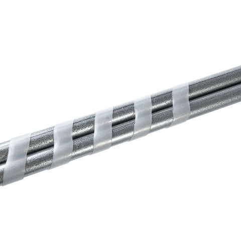 Clear Spiral Cable Wrap 4 Ft Flexible Polyethylene Shield for wires showing protective spiral around cables.