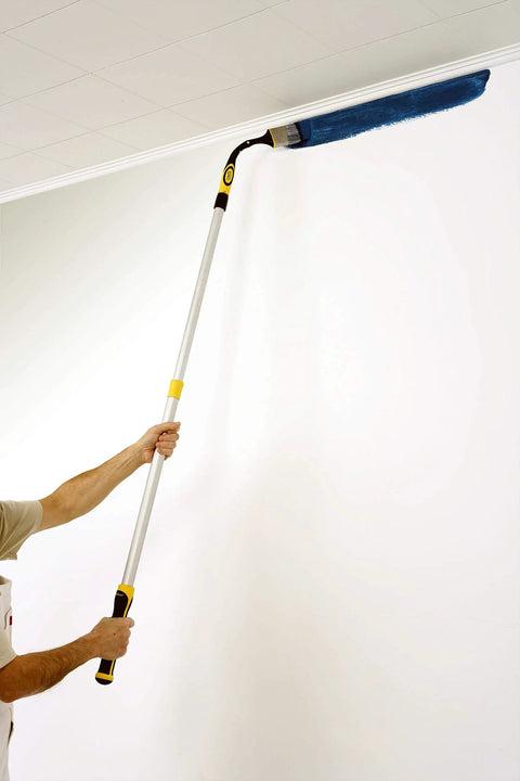 Gooseneck Angular Paint Brush With Flexible Soft Grip Handle Two And One Half Inch Extend Your Reach Fits On Any Extension Pole