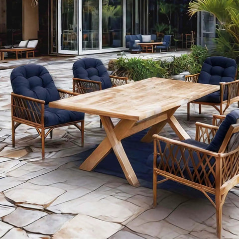 Cozy Up Outdoor Indoor 18 By 18 Inch Waterproof Floral Seat Cushions Set Of 2 on patio chairs around a wooden table