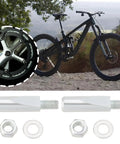 4 Pack Crank Wedge Cotter Pins 9.5x40mm For Bicycle Bottom Bracket Fit, Galvanized Steel with mountain bike in background