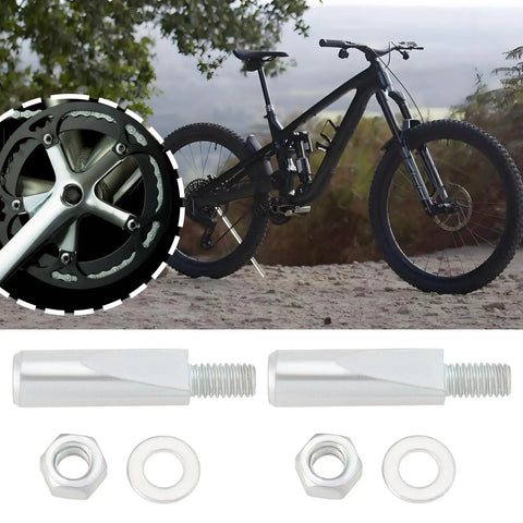 4 Pack Crank Wedge Cotter Pins 9.5x40mm For Bicycle Bottom Bracket Fit, Galvanized Steel with mountain bike in background