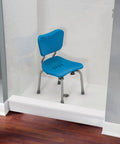 Freestanding Bathroom Shower Chair With 250 Pound Capacity 33 Inch Wide Seat And 18 Inch Deep Platform in shower stall