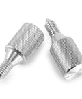 Two Pack KitchenAid Stand Mixer Attachment Hub Thumb Screws, Long Knob Replacement Parts, Silver, Secure Fit For Tilt Head And Bowl Lift Mixers, Easy Install, Durable Accessory For Quick Fixes