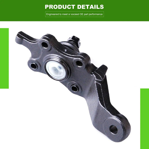 Beefed Up Front Suspension Kit With Upper And Lower Ball Joints For Toyota 4Runner Sequoia And Tundra 1996-2002 4 Piece Set Includes Two Upper Ball Joints And Two Lower Ball Joints Left And Right, black front lower ball joint