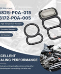 Honda Civic Si 1999 2000 VTEC Solenoid Gasket Kit Replacement Upper And Lower Head Valve Gasket Set overview