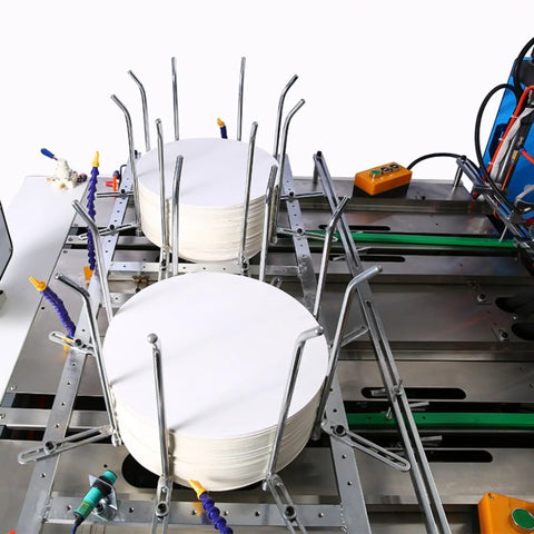 Auto Paper Plate Making Machine With Fast Molding And Stable Operation For Food Packaging Workshops Dope Pro Grade High Speed Plate Die Cutter Easy Setup And Durable Build For High Volume Production, paper plate stacks