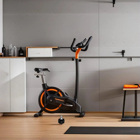 Get Your Gym Session Rocking With 4 Heavy Duty Pull Pin Springs For Exercise Bikes And Training Gear, view of a stationary bike in a modern gym.