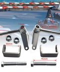 Go Kart Steering Spindle Bracket Kit With Five Eighth Inch Axle Four And A Half Inch Kingpin Left And Right Mounts displayed on track