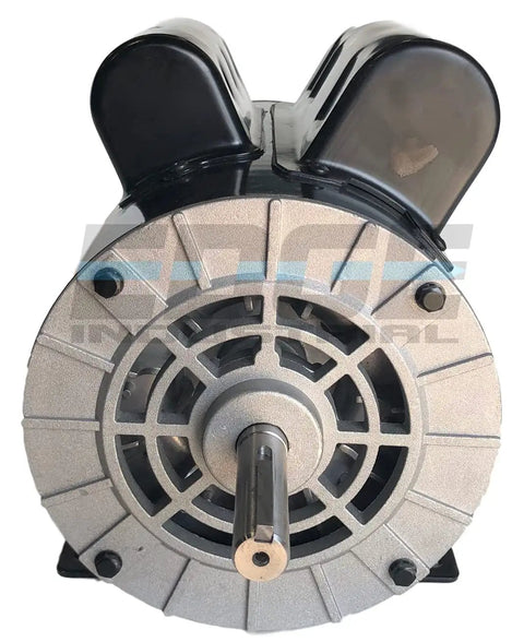 Front view of 2 HP Compressor Duty Electric Motor Open Drip Proof Single Phase 3450 RPM 56 Frame Five Eighth Inch Shaft