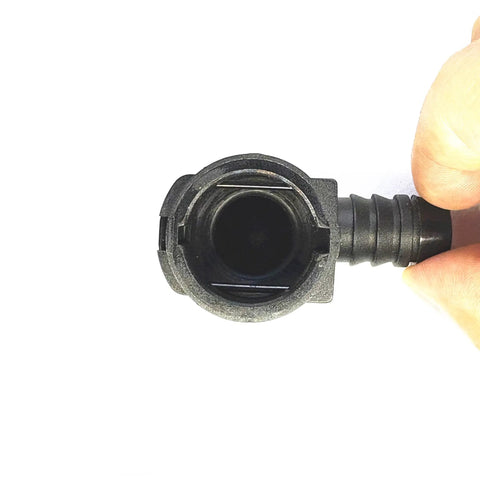 Front view of NW12 90 Degree Elbow Coolant Hose Quick Connector Kit For BMW Audi VW Mercedes Cars Radiator Heater Pipe Quick Connect Fitting
