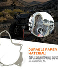 Starter Chain Kit Fits Chinese 4 Stroke 50cc 70cc 90cc 110cc 125cc ATV Dirt Bike Go Kart With Starter Chain Tensioner Guides Oil Seal And Paper Gasket Random Color Included, paper gasket shown in detail with ATV in background