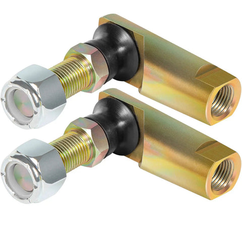 Beefy Direct Fit Heavy Duty Steering Tie Rod Ball Joint Ends Kit For Wide Range Of Tractors, ATVs And UTVs Replaces AM133072 AM133073 AM133074 M86977 Fits X465 X485 GX325 GX335 F910 F935 And More Durable Zinc Coated Steel. Two zinc-coated steel tie rod ends with nuts