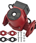 Heavy Duty 115V Three Speed Circulator Pump Replacement For Commercial Heating Featuring 17 GPM Flow rated with flanged bolts and accessories.