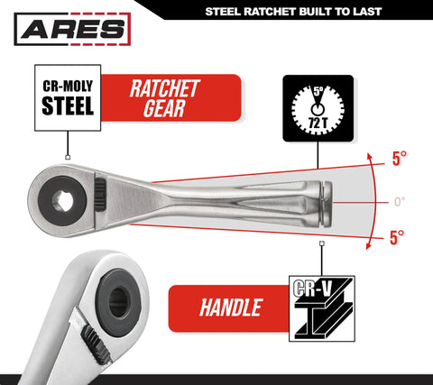 Compact Quarter Inch Drive Micro Bit Ratchet For Tight Spaces Mini Screwdriver With High Torque 72 Tooth Gearhead 5 Degree Sweep