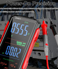 Close-up of Upgraded 2026 Digital Multimeter Tester With 6000 Counts True RMS AC DC Voltage NCV USB C Rechargeable in use