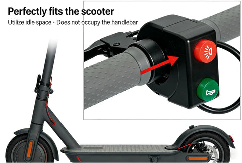 Ride Ready 22mm Handlebar Horn Switch For E Bikes And Scooters Easy Install 3 Pin Light Button Upgrade Fits Most Bikes