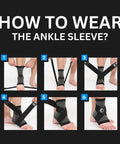 How to wear Plantar Fasciitis Relief Ankle Compression Sleeve For Women And Men All Day Comfy Pain Relief And Swelling Reduction Achilles Tendinitis Support Injury Recovery Flexible Ankle Brace step by step.