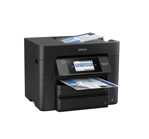 Wireless Color All In One Inkjet Printer With PrecisionCore Heat Free Tech And Instant Dry Pigment Ink for busy office setups.