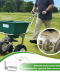 Fertilizer Spreader Agitator Kit For Lesco 80/50lb Push Spreaders DIY Ready Complete Repair Kit in use on a green lawn