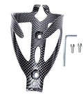 Fly Heavy Duty Bike Water Bottle Cage Built From Solid Abs Showing Off A Badass Carbon Fiber Aesthetic, includes mounting bolts.