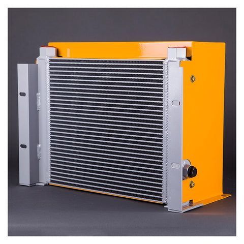 Hydraulic Oil Cooler With Plate Heat Exchanger Aluminum Build Built Tough For Real World Jobs 150 Liters Per Minute Flow Keeps Excavators And Air Compressors Cool 220 Volt DC Compatible AH1417T