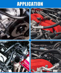 Heavy Duty Three Quarter Inch Transmission Oil Cooler Hose Ten Foot Rubber Coolant Line connects engine components in various vehicles.