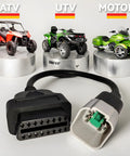6 Pin To 16 Pin OBD2 Diagnostic Adapter Cable For Motorcycles And Off Road Vehicles With 6 Pin Port, Easy Plug And Play Connector