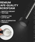 NanoFoamer Lithium Milk Frother USB C Rechargeable Dual Speed Stainless Steel IP4 Waterproof Delivers Barista Level Microfoam