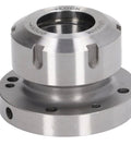 Heavy Duty ER40 Collet Chuck Carbon Steel 80mm Diameter Clamping Adapter showing clamping grooves and precision design.