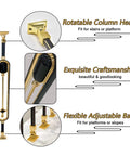 Built Tough Aluminum Stair Spindles With 270 Degree Pivot Brackets For Deck Or Patio DIY Railings showing features like rotatable head and flexible base.
