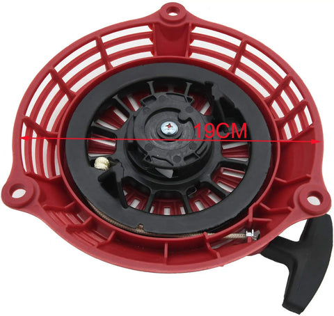 Recoil Pull Starter For GCV190A GCV190LA GSV190AE GC190A GC190LA Replacement 28400 Z0Y 013ZB Easy Install showing 19cm diameter