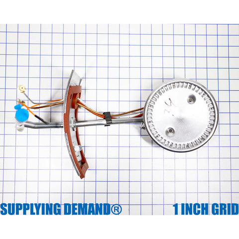 Model Specific Water Heater Burner Assembly Replacement For Your Unit Not Universal Exact Fit Burner Kit Replaces AM44969 on grid background