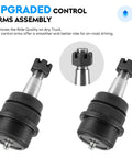 Jeep Wrangler Front And Rear End Link Kit For 2007 To 2017 Wrangler JK 2018 With Stabilizer Sway Bar And Upper And Lower Ball Joints, Driver And Passenger Side, DS300005 ES3624 ES800594 ES800593 black metal control arm assembly